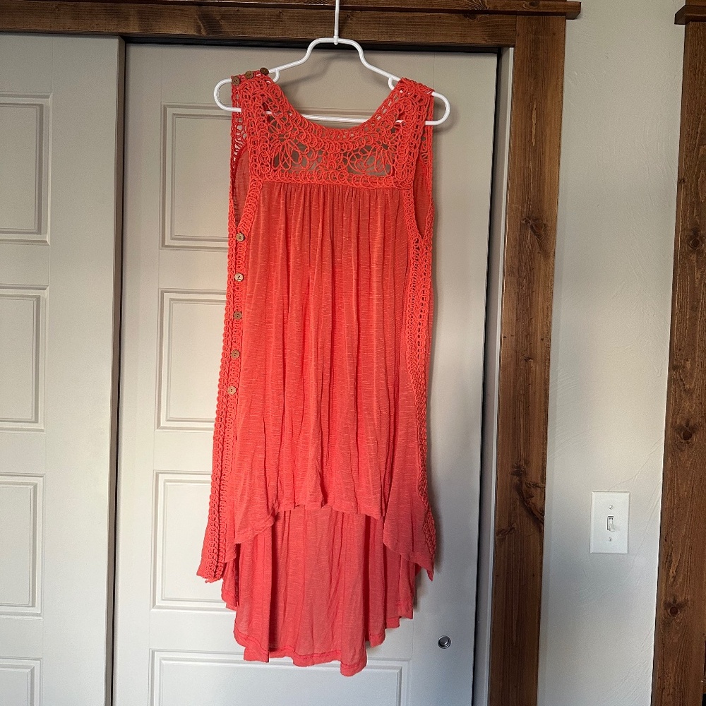 Medium Orange Free People High Low Dress